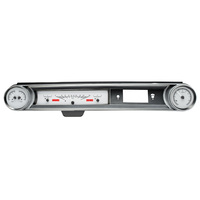 1965 Chevy Caprice/Impala MHX Instruments (Metric) Silver Alloy Face, Red Display