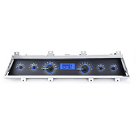 1966-67 Chevy Chevelle/El Camino MHX Instruments (Metric) Carbon Fibre Face, Blue Display