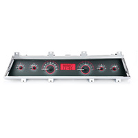 1966-67 Chevy Chevelle/El Camino MHX Instruments (Metric) Carbon Fibre Face, Red Display