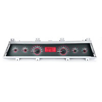 1966-67 Chevy Chevelle/El Camino MHX Instruments (Metric) - Carbon Fibre Face, Red Display