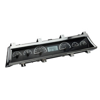 1966-67 Chevy Chevelle/El Camino MHX Instruments (Metric) Black Alloy Face, White Display