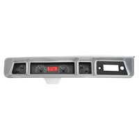 1966 Chevy Caprice/Impala MHX Instruments (Metric) Black Alloy Face, Red Display