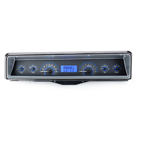 1966-67 Chevy Nova MHX Analog Instruments (Metric) Carbon Fibre Face, Blue Display