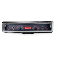 1966-67 Chevy Nova MHX Analog Instruments (Metric) - Carbon Fibre Face, Red Display