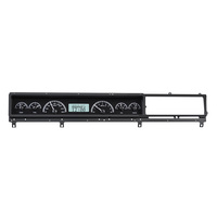 1966-67 Ford Fairlane MHX Instruments (Metric) Black Alloy Face, White Display