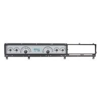 1966-67 Ford Fairlane MHX Instruments (Metric) Silver Alloy Face, White Display
