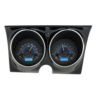 1967-68 Camaro/Firebird MHX Instruments (Metric) Carbon Fibre Face, Blue Display