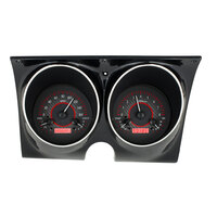 1967-68 Camaro/Firebird MHX Instruments (Metric) Carbon Fibre Face, Red Display