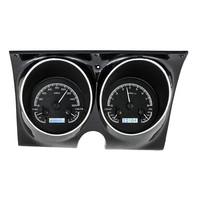 1967-68 Camaro/Firebird MHX Instruments (Metric) Black Alloy Face, White Display