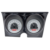 1967-68 Camaro/Firebird MHX Instruments (Metric) Silver Alloy Face, Red Display