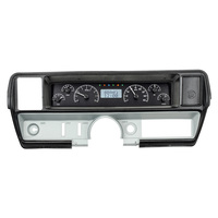 1968-69 Buick Skylark MHX Instruments (Metric) Black Alloy Face, White Display