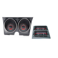 1968 Camaro with Console gauges MHX Instruments (Metric) - Carbon Fibre Face, Red Display