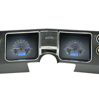 1968 Chevy Chevelle/El Camino MHX Instruments (Metric) Carbon Fibre Face, Blue Display