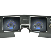 1968 Chevy Chevelle/El Camino MHX Instruments (Metric) - Carbon Fibre Face, Blue Display