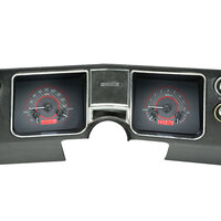 1968 Chevy Chevelle/El Camino MHX Instruments (Metric) - Carbon Fibre Face, Red Display
