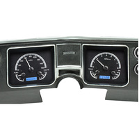 1968 Chevy Chevelle/El Camino MHX Instruments (Metric) Black Alloy Face, Blue Display