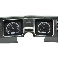 1968 Chevy Chevelle/El Camino MHX Instruments (Metric) Black Alloy Face, White Display