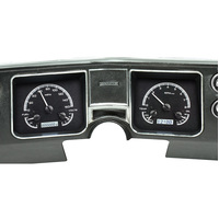1968 Chevy Chevelle/El Camino MHX Instruments (Metric) - Black Alloy Face, White Display
