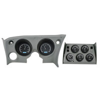1968-77 Chevy Corvette MHX Instruments (Metric) Black Alloy Face, White Display