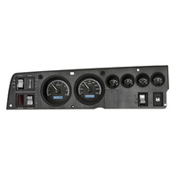 1968-70 Dodge Charger/1969-70 Coronet R/T MHX Instruments (Metric) Black Alloy Face, White Display