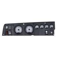 1968-70 Dodge Charger/1969-70 Coronet R/T MHX Instruments (Metric) Silver Alloy Face, White Display