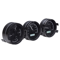 1968-69 Oldsmobile Cutlass/F-85/442 VHX Instruments - Black Background,White Lighting, KPH