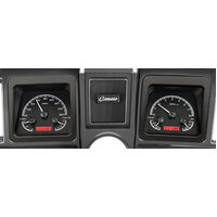 1969 Camaro MHX Instruments (Metric) Black Alloy Face, Red Display