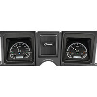 1969 Camaro MHX Instruments (Metric) Black Alloy Face, White Display