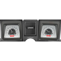 1969 Camaro MHX Instruments (Metric) Silver Alloy Face, Red Display