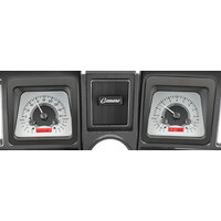 1969 Camaro MHX Instruments (Metric) - Silver Alloy Face, Red Display