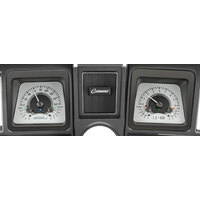 1969 Camaro MHX Instruments (Metric) Silver Alloy Face, White Display