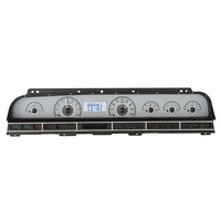 1969-70 Chevy Impala/Caprice MHX Instruments (Metric) Silver Alloy Face, White Display