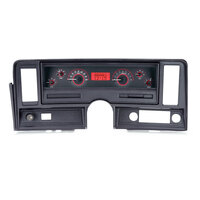 1969-76 Chevy Nova/73-75 Buick Apollo MHX Instruments (Metric) Carbon Fibre Face, Red Display