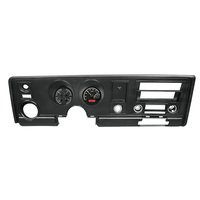 1969 Pontiac Firebird MHX Instruments (Metric) Black Alloy Face, Red Display