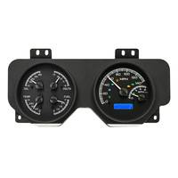1969 Pontiac Firebird MHX Instruments (Metric) Black Alloy Face, White Display