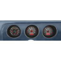 1969 Pontiac GTO/Le Mans MHX Instruments (Metric) Carbon Fibre Face, Red Display