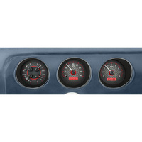 1969 Pontiac GTO/Le Mans MHX Instruments (Metric) - Carbon Fibre Face, Red Display