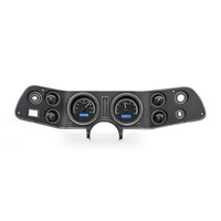 1970-81 Camaro MHX Instruments (Metric) Black Alloy Face, Blue Display