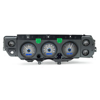 1970-72 Chevy Chevelle SS/Monte Carlo/El Camino/71 GMC Sprint SP MHX Instruments (Metric) Carbon Fibre Face, Blue Display