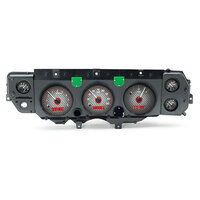 1970-72 Chevy Chevelle SS/Monte Carlo/El Camino/71 GMC Sprint SP MHX Instruments (Metric) Carbon Fibre Face, Red Display