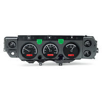 1970-72 Chevy Chevelle SS/Monte Carlo/El Camino/71 GMC Sprint SP MHX Instruments (Metric) Black Alloy Face, Red Display