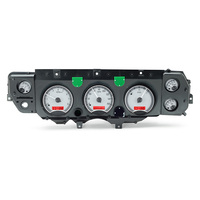 1970-72 Chevy Chevelle SS/Monte Carlo/El Camino/71 GMC Sprint SP MHX Instruments (Metric) Silver Alloy Face, Red Display