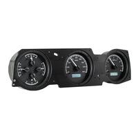 1970-72 Oldsmobile Cutlass 442 MHX Instruments (Metric) Black Alloy Face, White Display
