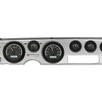 1970-81 Pontiac Firebird MHX Instruments (Metric) Black Alloy Face, White Display