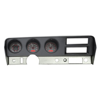 1970-72 Pontiac GTO/LeMans MHX Instruments (Metric) Carbon Fibre Face, Red Display