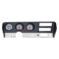 1970-72 Pontiac GTO/LeMans MHX Instruments (Metric) Black Alloy Face, Red Display