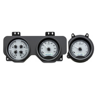 1970-72 Pontiac GTO/LeMans MHX Instruments (Metric) Silver Alloy Face, White Display