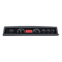1971-76 Chevy Caprice/Impala MHX Instruments (Metric) Black Alloy Face, Red Display
