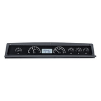 1971-76 Chevy Caprice/Impala MHX Instruments (Metric) - Black Alloy Face, White Display