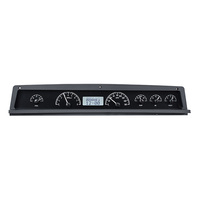 1971-76 Chevy Caprice/Impala MHX Instruments (Metric) Black Alloy Face, White Display